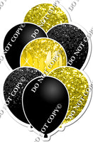 Yellow & Black Balloon Bundle