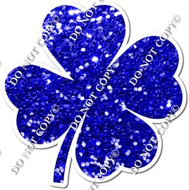 Full Blue Sparkle Shamrock