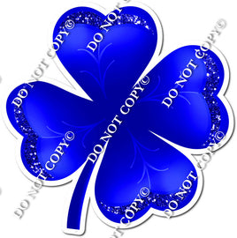 Flat Blue Shamrock