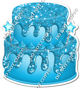 2 Tier Caribbean Cake, Caribbean Dollops & Drip