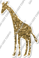 Gold Sparkle Giraffe Silhouette w/ Variants