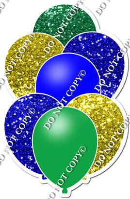 Blue, Green, & Yellow Balloon Bundle