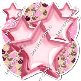 Mermaid - Foil Baby Pink Balloon & Star Bundle