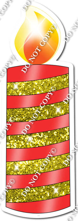 Red & Yellow Candle Style 1 w/ Variant