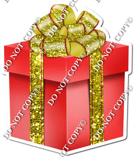 Sparkle - Red & Yellow Present - Style 4