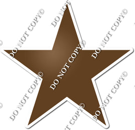 Flat - Chocolate Star - Style 2