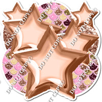 Mermaid - Foil Rose Gold & Baby Pink Balloon & Star Bundle