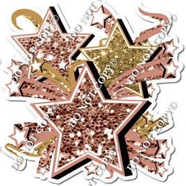 Rose Gold & Gold Star Bundle