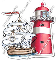 Lighthouse & Sail Boat