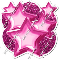 Hot Pink Balloon & Star Bundle