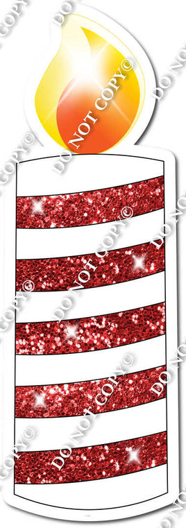 White & Red Candle Style 1 w/ Variant