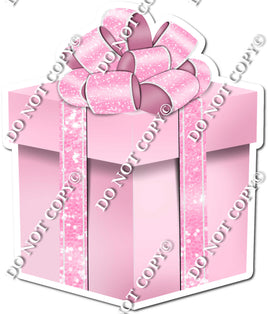 Sparkle - Baby Pink Box & Baby Pink Ribbon Present - Style 4