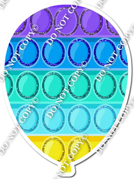 Pastel Rainbow Pop It Balloon