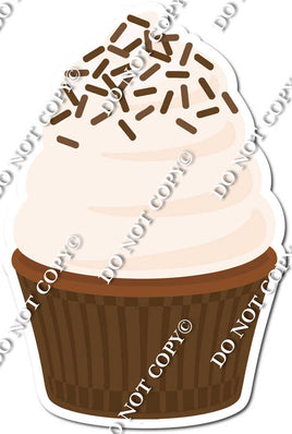 Flat Chocolate Cupcake