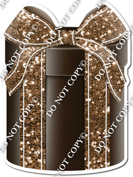 Sparkle - Chocolate Box & Chocolate Ribbon Round Present - Style 3