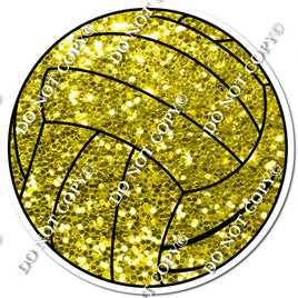 Sparkle Yellow Volleyball