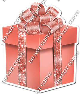 Sparkle - Coral Box & Coral Ribbon Present - Style 4