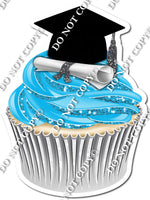 Caribbean - Blank Graduation Cap Cupcake