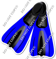 Scuba Fins - Flat Blue