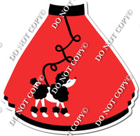 Flat Red - Poodle Skirt w/ Variants