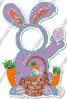 Pastel Easter Bunny Face Cutout w/ Variants