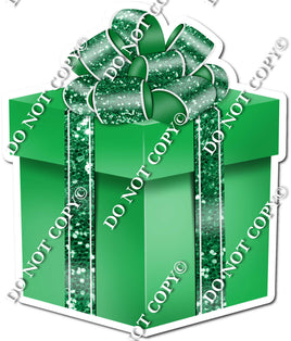 Sparkle - Green Box & Green Ribbon Present - Style 4