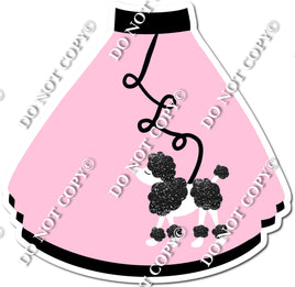 Flat Baby Pink - Poodle Skirt w/ Variants