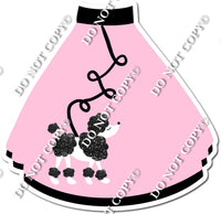 Flat Baby Pink - Poodle Skirt w/ Variants