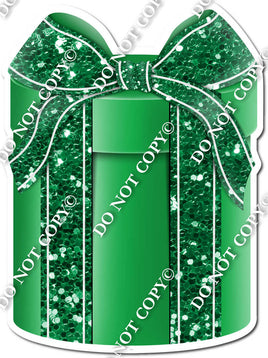 Sparkle - Green Box & Green Ribbon Present - Style 3