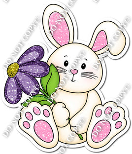 Bunny with Lavender Flower w/ Variants