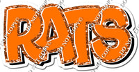 Split BB Font - Flat Orange Cong Rats Statement w/ Variants