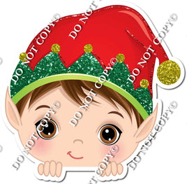 Light skin Tone Boy Elf - Sparkle Hat w/ Variant