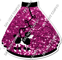 Sparkle Hot Pink - Poodle Skirt w/ Variants