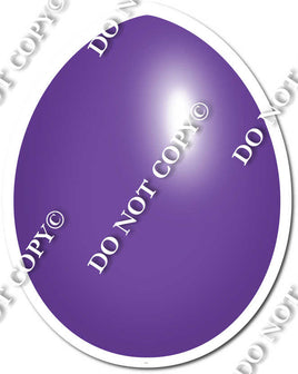Flat Purple Easter Egg