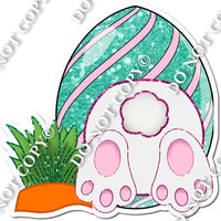 Bunny Tail with Mint & Pink Egg