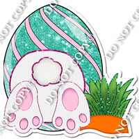 Bunny Tail with Mint & Pink Egg