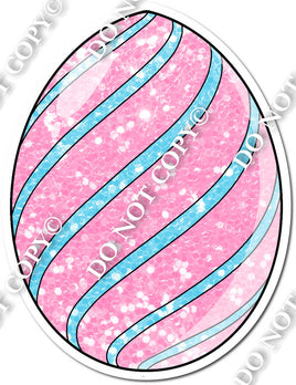 Pink & Blue Sparkle Egg