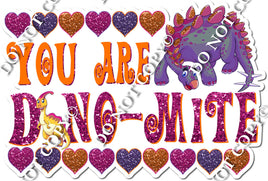 You are Dinomite Statement - Purple Dinosaur