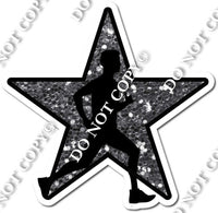 Boy Runner Silhouette in Star - Silver w/ Variants