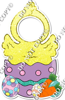 Easter Chick Face Cutout