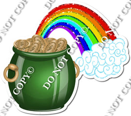 St. Patric's Day Pot of Gold with Rainbow