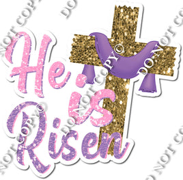 He is Risen Statement - Pink