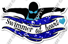 Swimmer at Heart Girl Statement