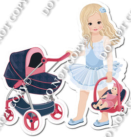 Girl with Stroller w/ Variants