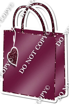 Shopping Bag - Burgundy
