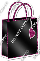 Shopping Bag - Black & Hot Pink