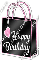 Shopping Bag - Happy Birthday Baby Pink