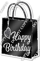 Shopping Bag - Happy Birthday Silver