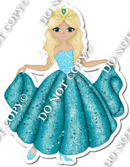 Princess Teal Dress