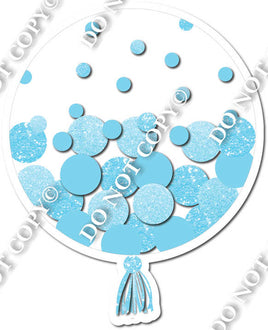 Baby Blue Confetti Balloon